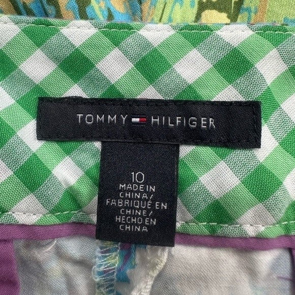 Tommy Hilfiger chino shorts floral flower size 10 women’s summer spring - Picture 6 of 6